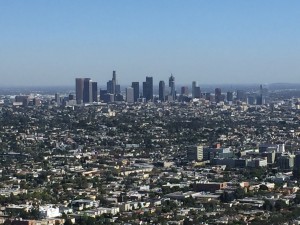 Outlook over downtown LA